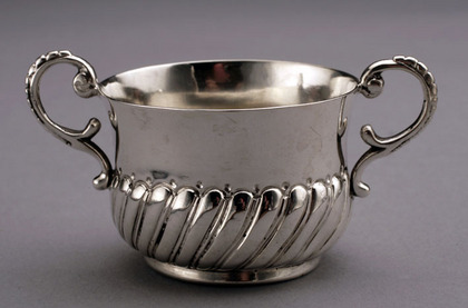 Miniature Antique Silver Porringer